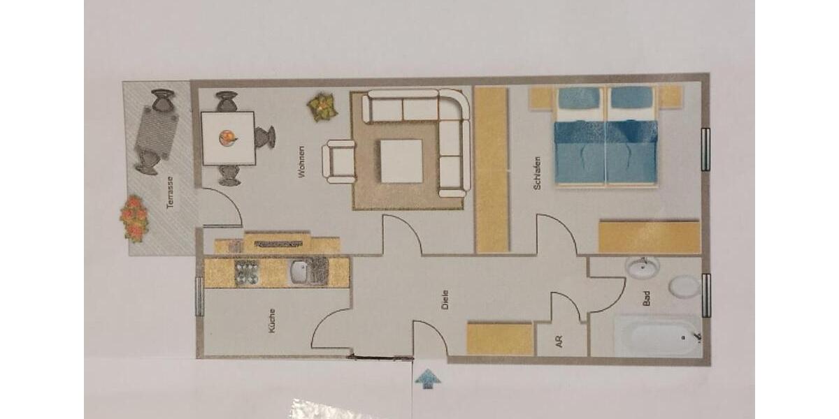 Dachgeschoßwohnung Dortmund Brackel - 2.5 Zimmer, 63 m&sup2;, 568&euro; | Angebot:26656378