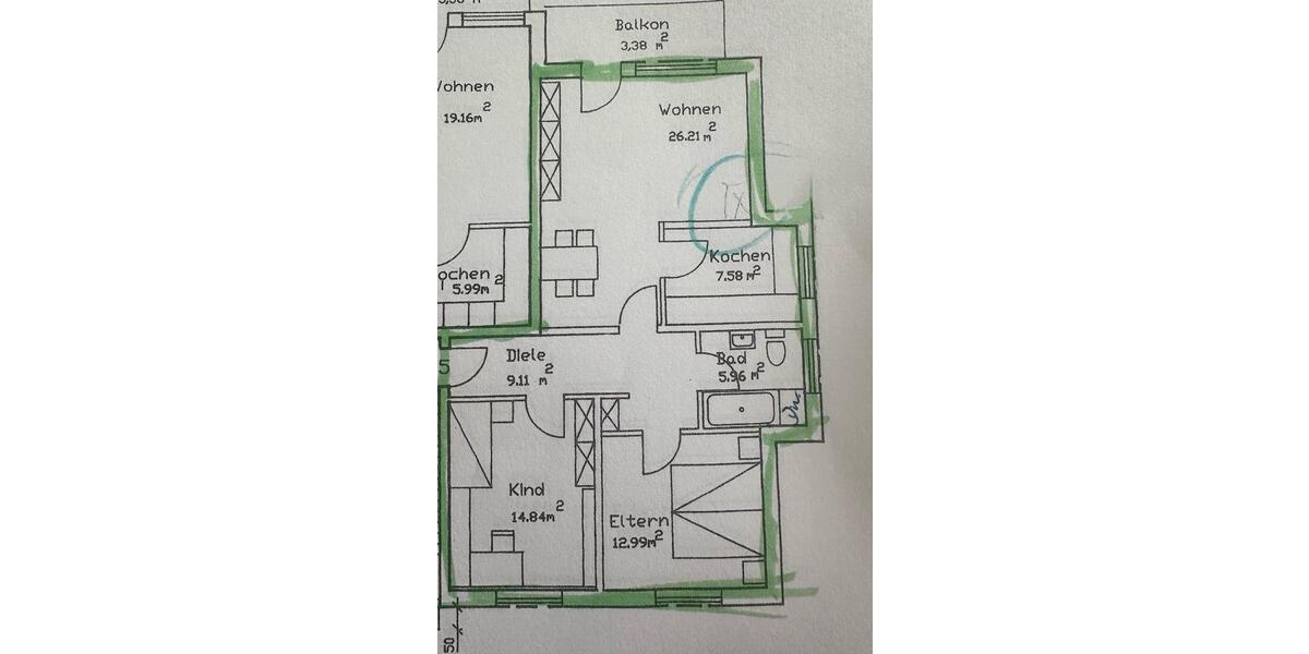 Etagenwohnung Unna Hemmerde - 3 Zimmer, 77 m&sup2;, 525&euro; | Angebot:25932975