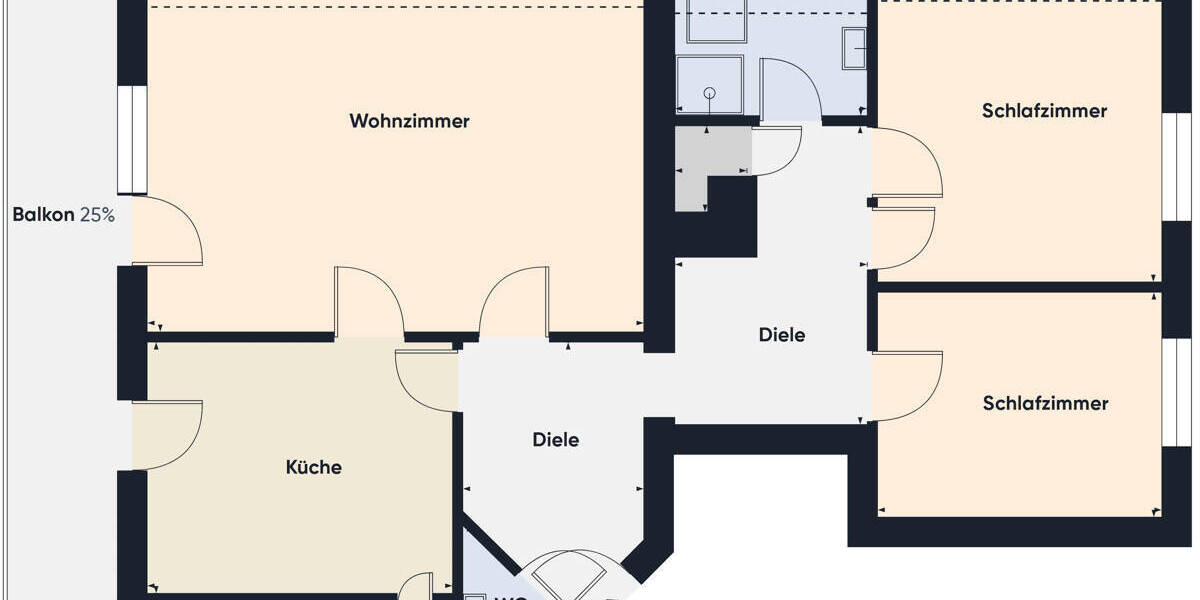 Etagenwohnung Waltrop - 3 Zimmer, 90 m&sup2;, 740&euro; | Angebot:26388354