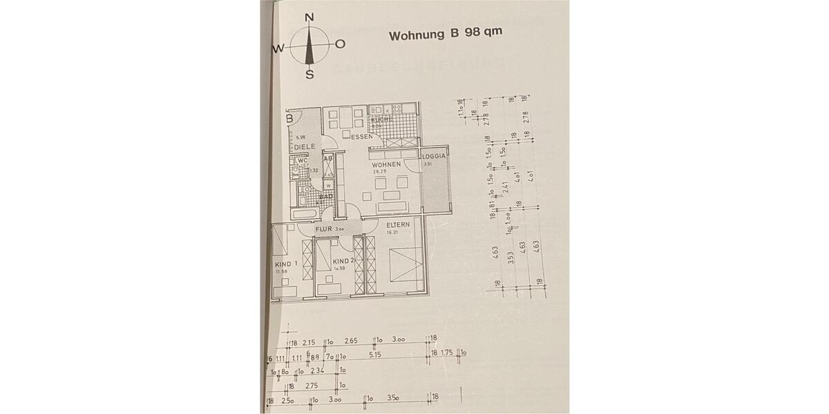 Etagenwohnung Hamm Braam-Ostwennemar - 4.5 Zimmer, 98 m&sup2;, 210.000&euro; | Angebot:25381590