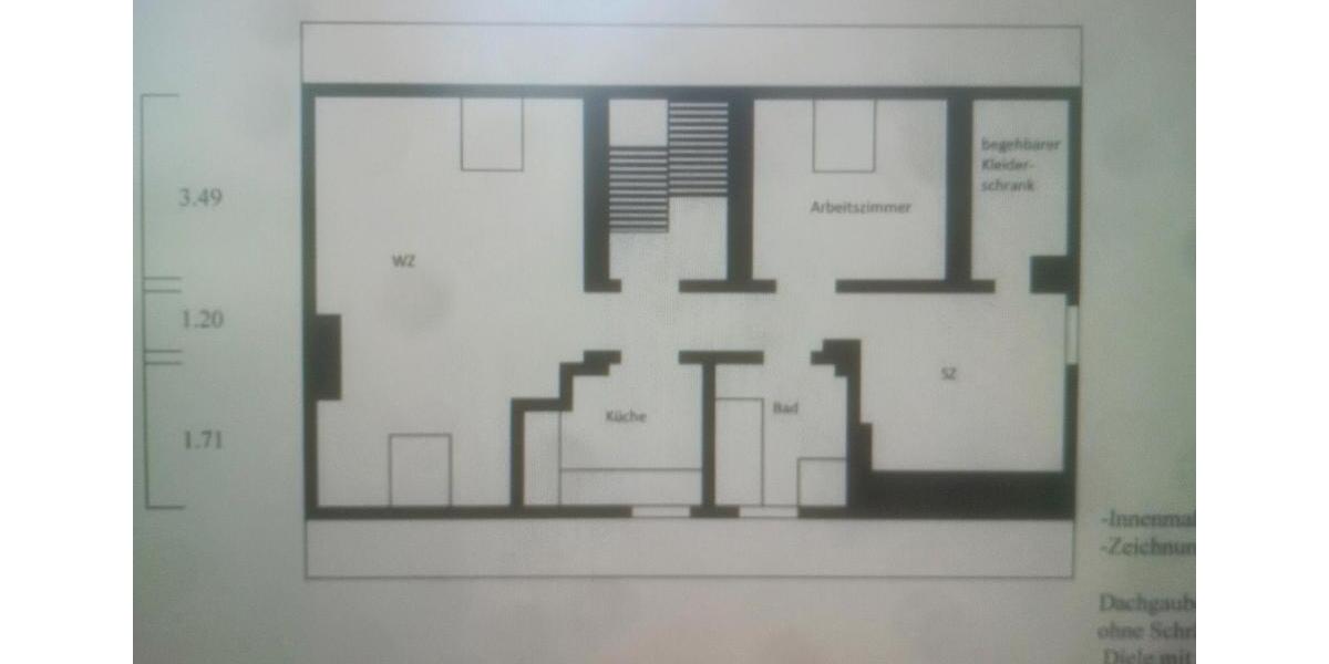 Dachgeschoßwohnung Dortmund Hombruch - 3 Zimmer, 60 m&sup2;, 740&euro; | Angebot:25784110