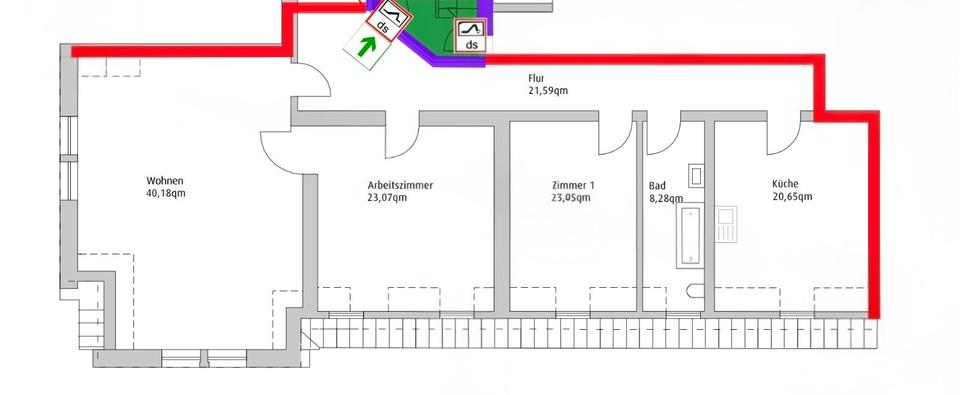 Etagenwohnung Castrop-Rauxel Rauxel - 3 Zimmer, 124 m&sup2;, 895&euro; | Angebot:25542384