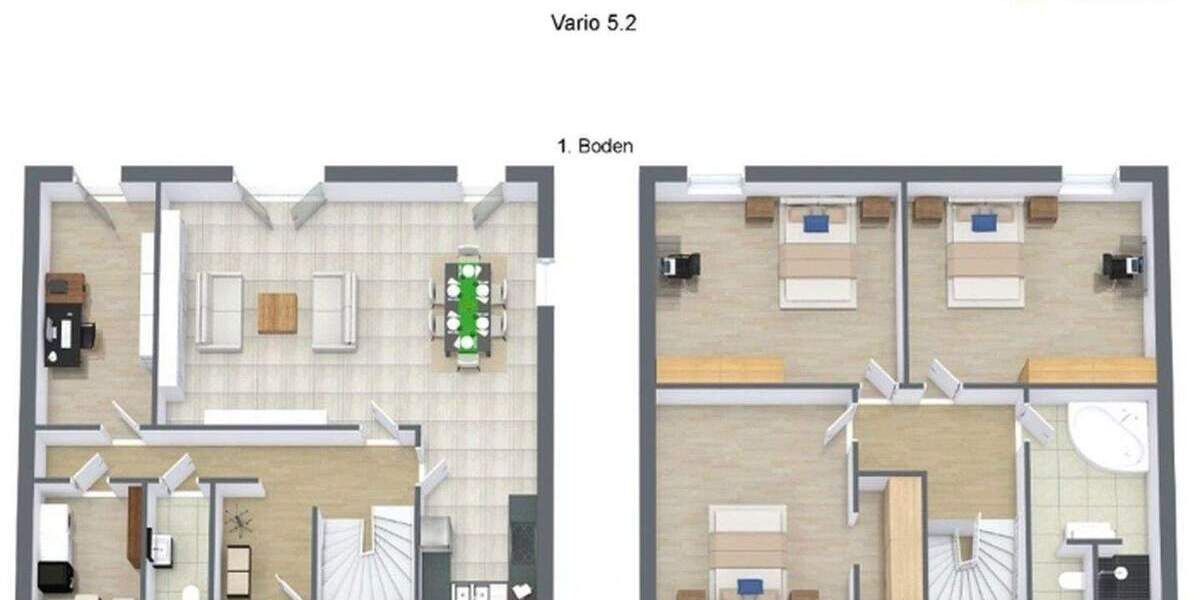 Etagenwohnung Bergkamen-Weddinghofen Mitte - 5 Zimmer, 100 m&sup2;, 425.550&euro; | Angebot:25728403