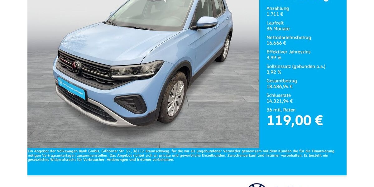 VW T-Cross 15.367 km 17.666 &euro; Dortmund 44141