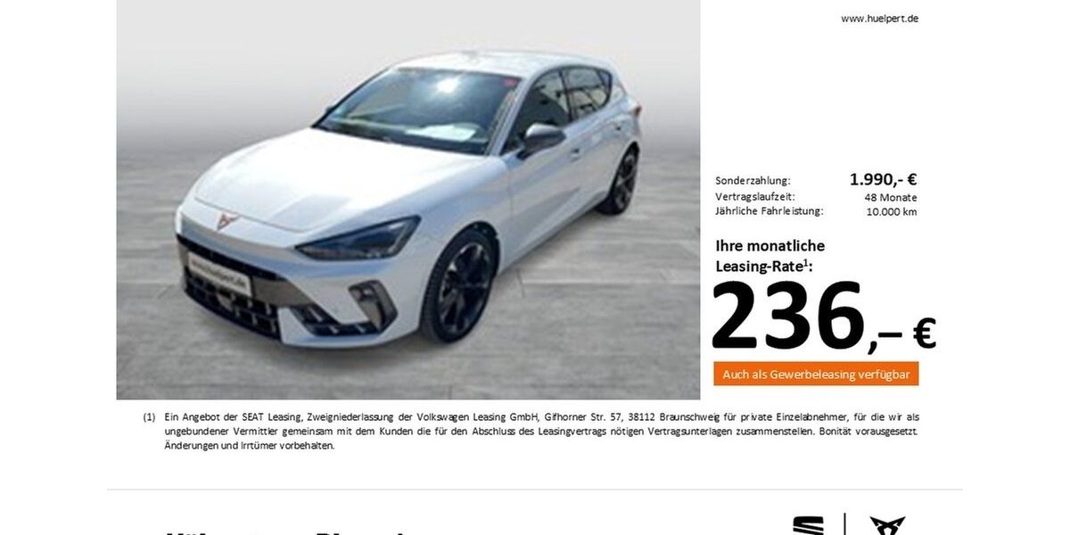 Cupra Leon 13.390 km 28.411 &euro; Dortmund 44269