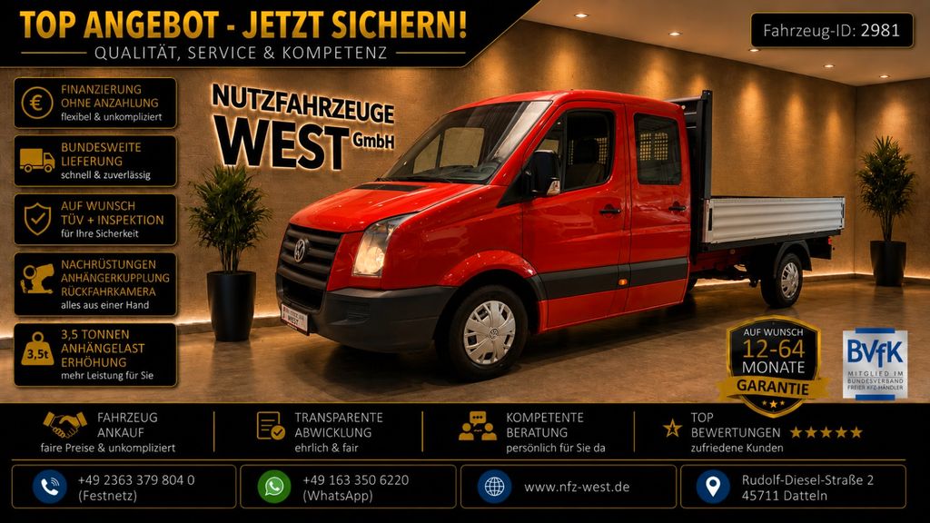 VW Crafter 119.000 km 12.490 &euro; Datteln 45711