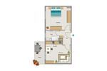 Erdgeschoßwohnung Dortmund Innenstadt West - 1.5 Zimmer, 41 m&sup2;, 471&euro; | Angebot:26527110