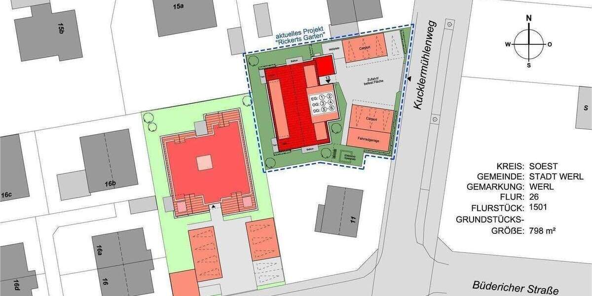 Etagenwohnung Werl - 3 Zimmer, 79 m&sup2;, 322.400&euro; | Angebot:25663961