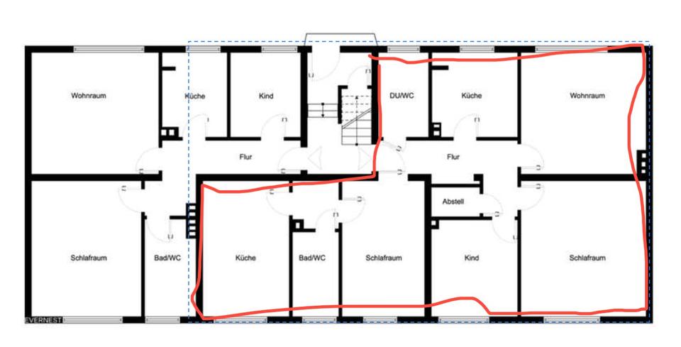 Etagenwohnung Kamen - 5 Zimmer, 100 m&sup2;, 900&euro; | Angebot:26664019