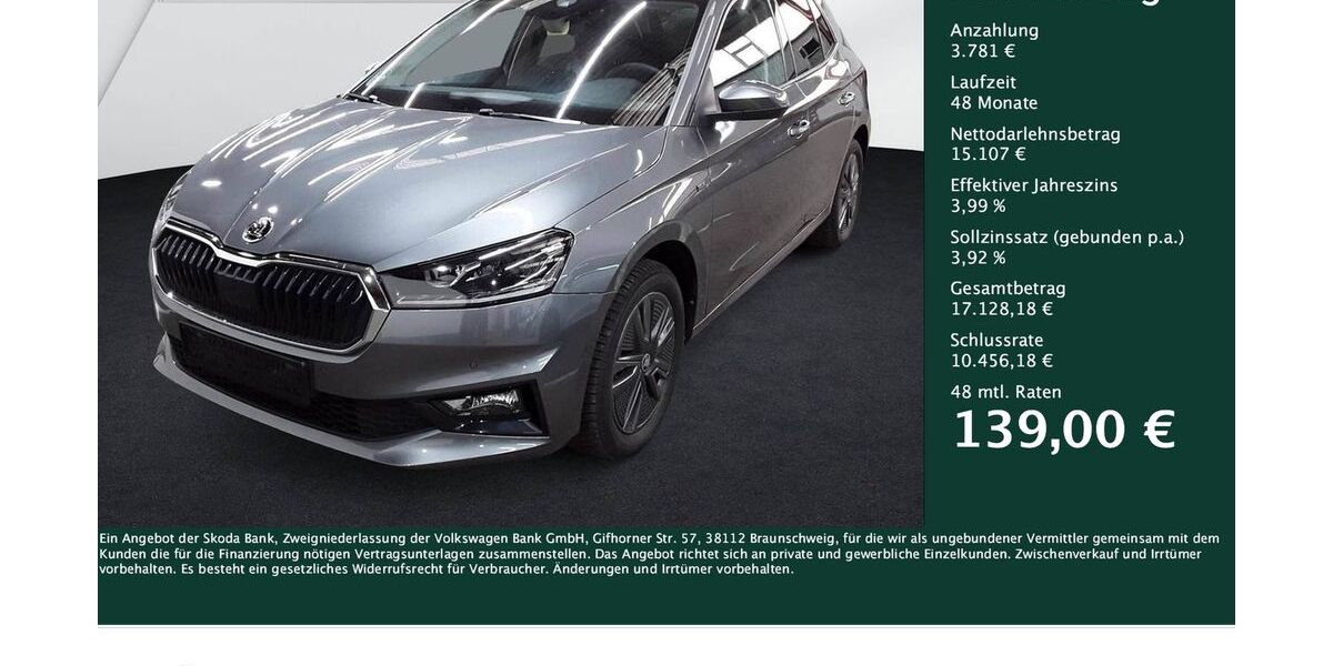 Skoda Fabia 12.187 km 18.751 &euro; Dortmund 44269