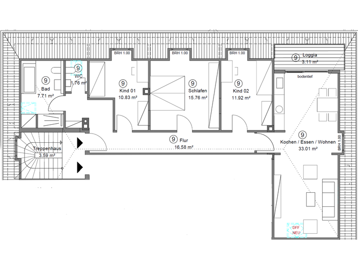 3,5-Zimmer-Dachgeschosswohnung in HammHerringen – Vermietet und top-modernisiert - Dachgeschoßwohnung Hamm Herringen | Angebot:17941952