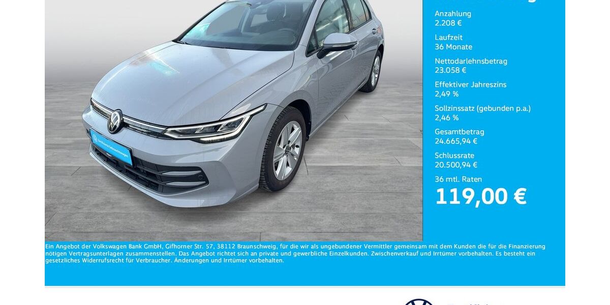 VW Golf 8.720 km 25.266 &euro; Bergkamen 59192