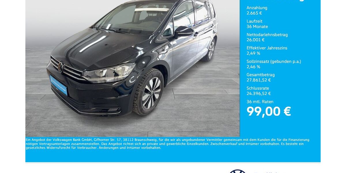 VW Touran 16.300 km 28.711 &euro; Dortmund 44141