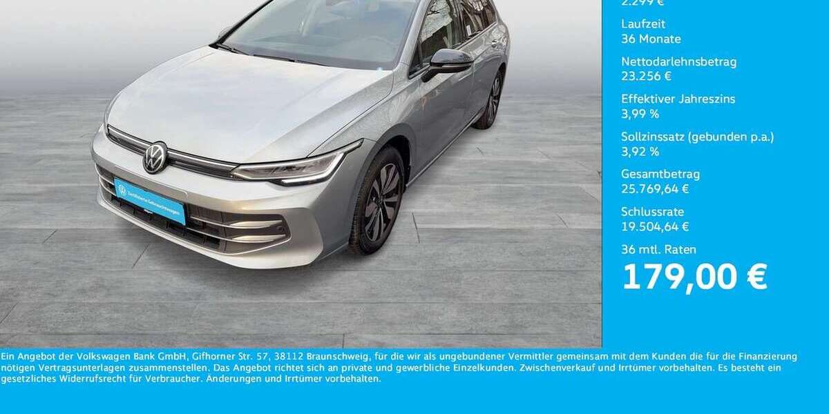 VW Golf Variant 10.271 km 25.555 &euro; Dortmund-Marten 44379