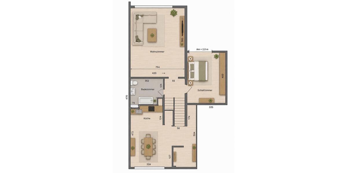 Erdgeschoßwohnung Castrop-Rauxel Deinighausen - 2.5 Zimmer, 74 m&sup2;, 248.000&euro; | Angebot:27290670