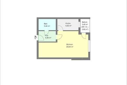 Wohnung Dortmund Hörde - 1 Zimmer, 47 m&sup2;, 306&euro; | Angebot:24341630