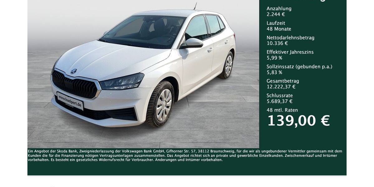 Skoda Fabia 91.027 km 12.380 &euro; Dortmund 44269