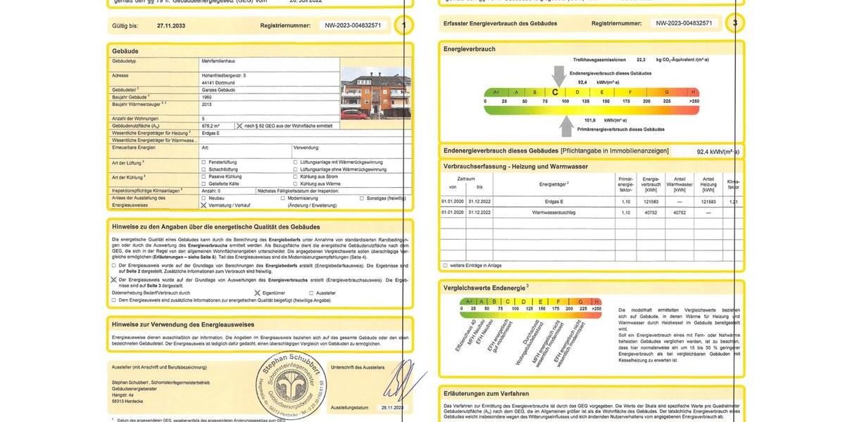 Etagenwohnung Dortmund Gartenstadt - 3 Zimmer, 80 m&sup2;, 275.000&euro; | Angebot:26680375