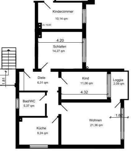 Etagenwohnung Kamen Kamen-Mitte - 3 Zimmer, 73 m&sup2;, 730&euro; | Angebot:25664851
