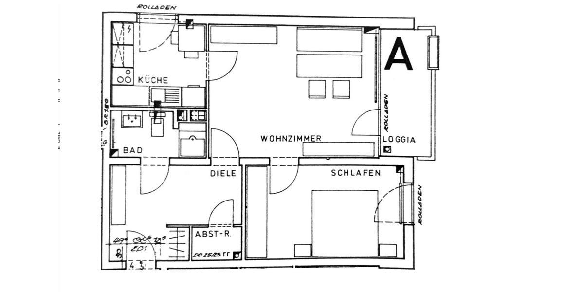 Etagenwohnung Dortmund Bövinghausen - 2.5 Zimmer, 58 m&sup2;, 605&euro; | Angebot:24951296