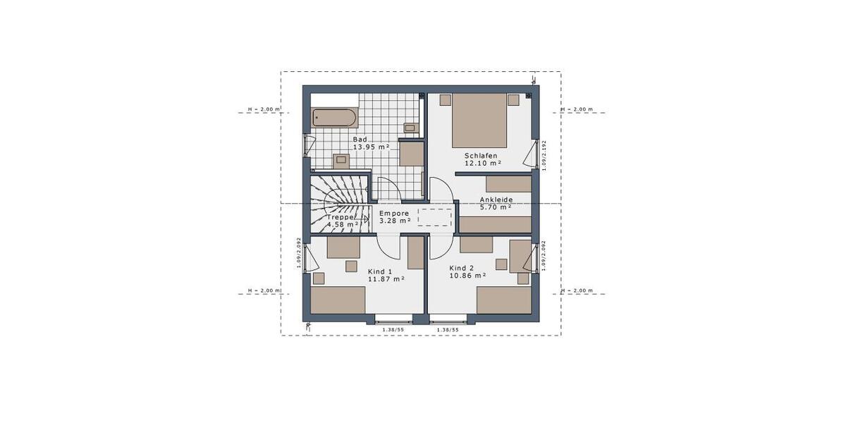 Einfamilienhaus Bergkamen - 4 Zimmer, 125 m&sup2;, 1.600&euro; | Angebot:26664371