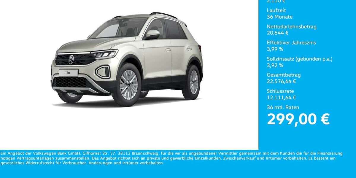 VW T-Roc 12.691 km 22.754 &euro; Dortmund-Marten 44379