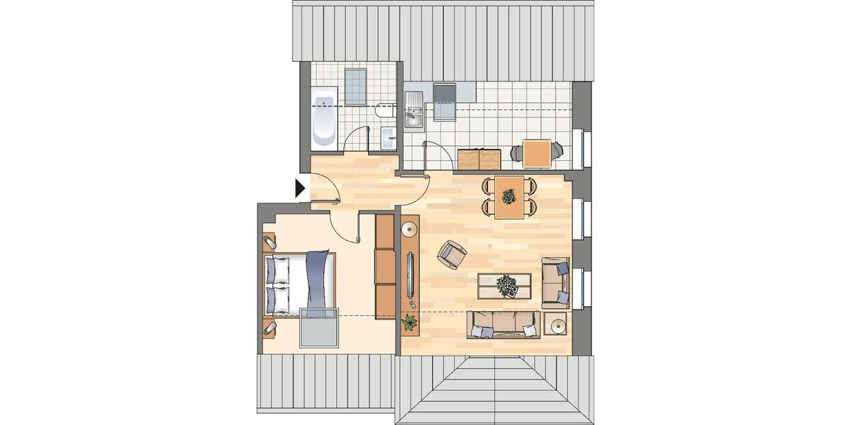 Etagenwohnung Dortmund Bövinghausen - 2.5 Zimmer, 53 m&sup2;, 499&euro; | Angebot:24126586