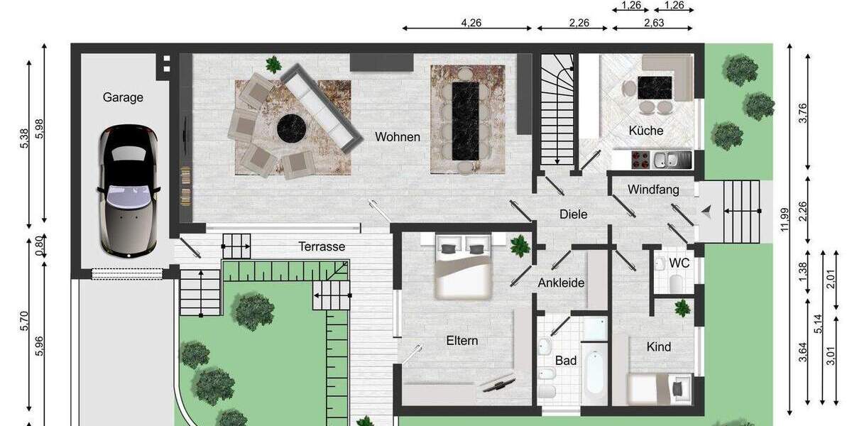 Bungalow Hamm Hamm-Mitte - 6 Zimmer, 233 m&sup2;, 650.000&euro; | Angebot:25675133