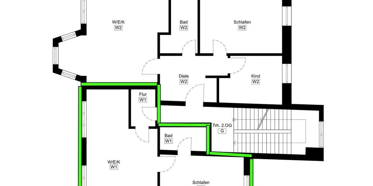 Etagenwohnung Hamm - 2 Zimmer, 45 m&sup2;, 550&euro; | Angebot:25355104