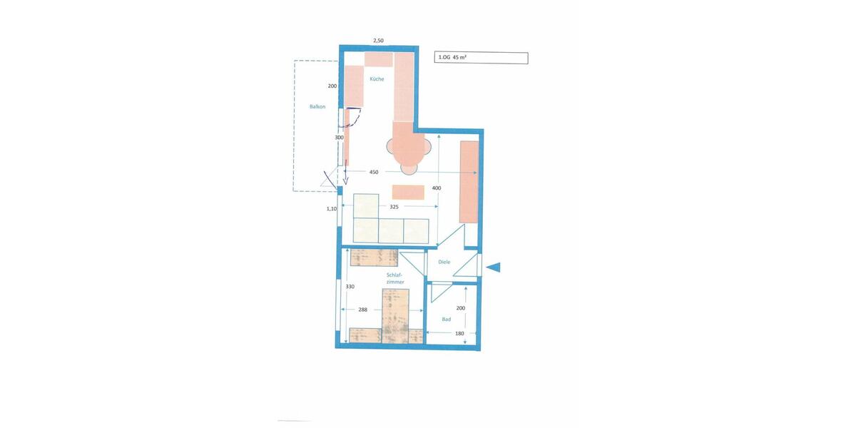 Etagenwohnung Ahlen Dolberg - 2 Zimmer, 45 m&sup2;, 132.600&euro; | Angebot:27224331