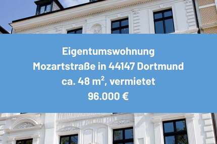 Wohnung Dortmund Innenstadt Nord - 1 Zimmer, 48 m&sup2;, 72.000&euro; | Angebot:26785502